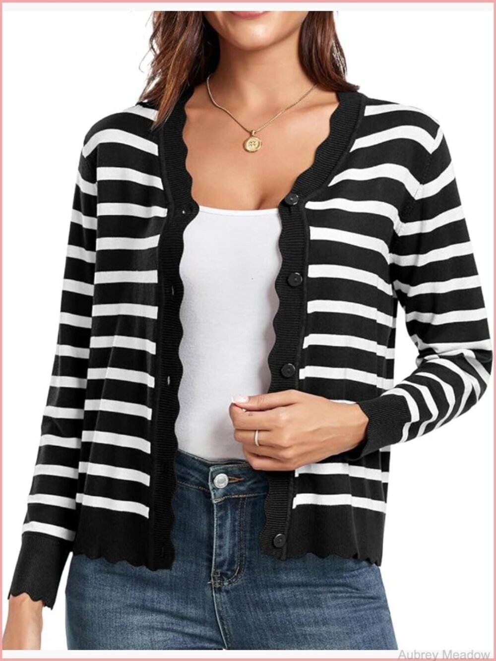 Long Sleeve V-Neck Button Down Cardigan Knit Shrugs Sweater
